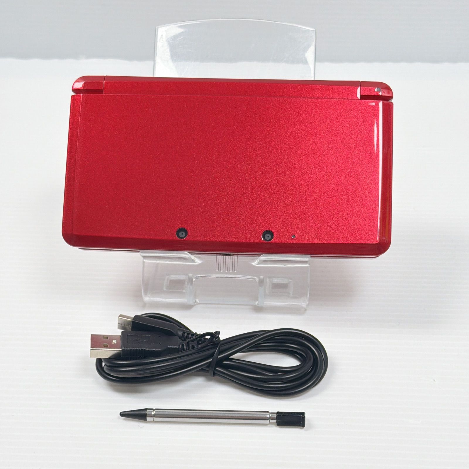 極美品 ニンテンドー 3DS メタリックレッド 遊べるセット 動作確認済み