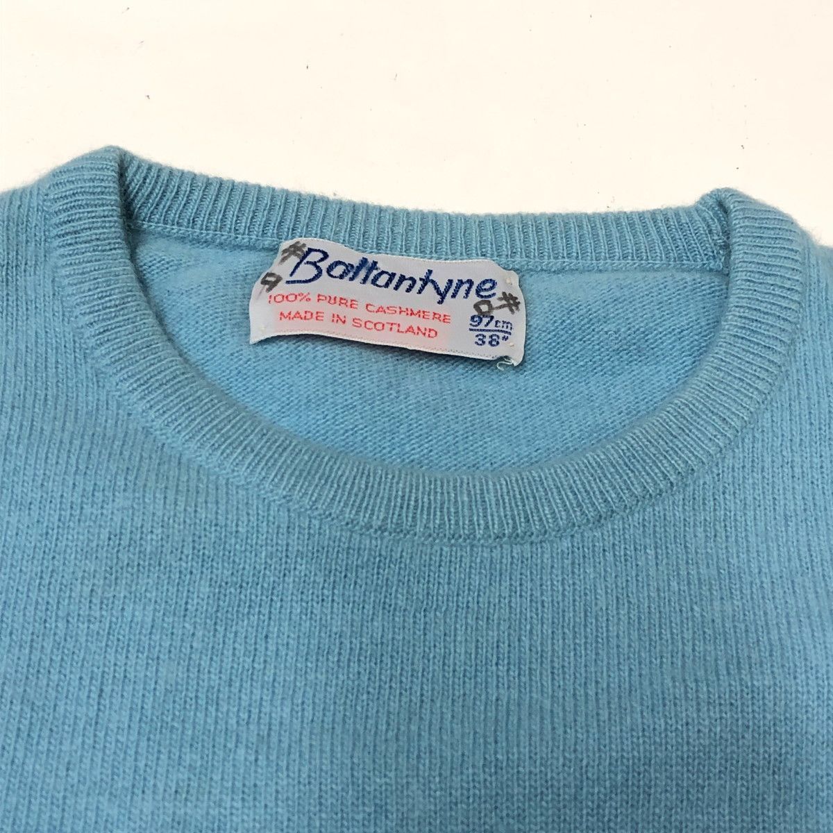 値下げ交渉歓迎] Ballantyne バランタイン カシミヤ100% ニット 水色