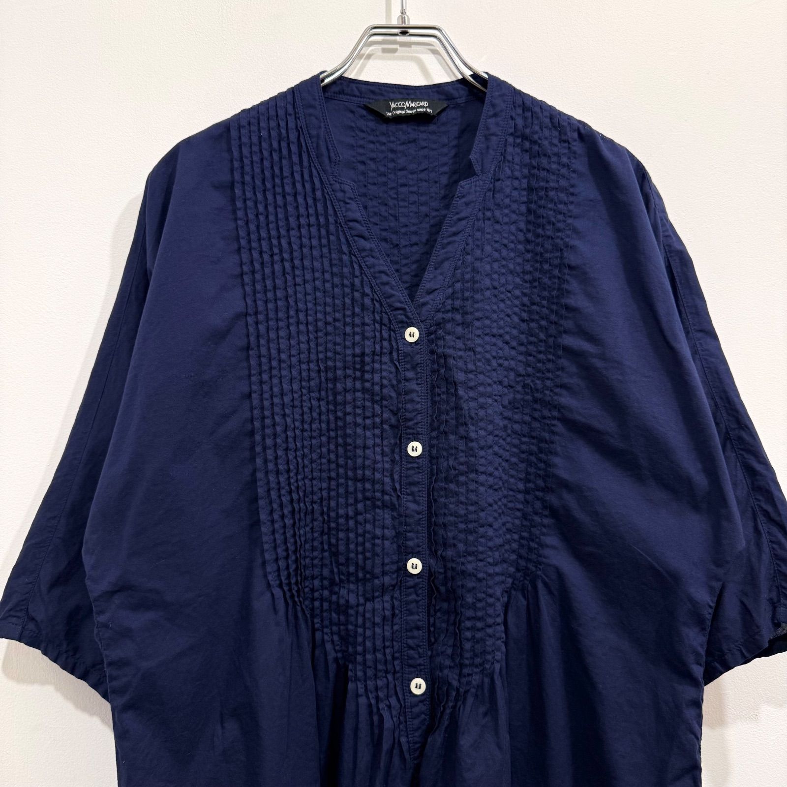 ヤッコマリカルド YACCO MARICARD ブラウス シャツ ピンタック