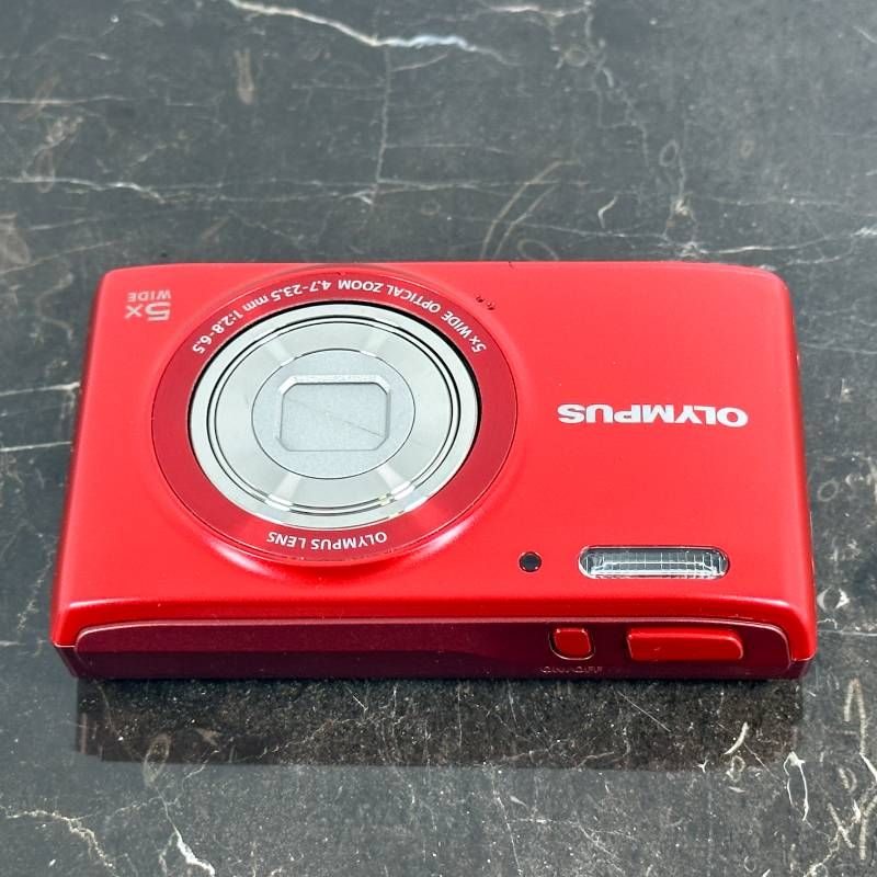 美品】Olympus Stylus VG-180 レッド コンパクトデジタルカメラ 1600万