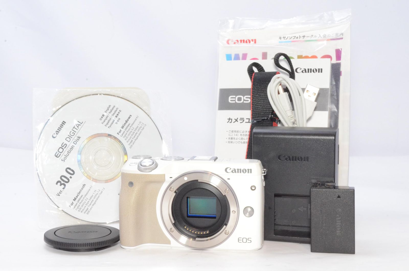 Canon ミラーレス一眼カメラ EOS M3 ボディ(ホワイト) EOSM3WH-BODY
