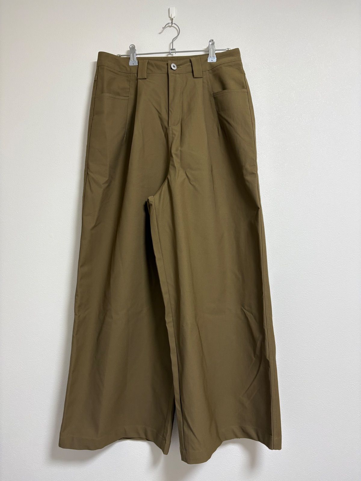 fashiru wide chino slacks ワイドチノスラックス - メルカリ
