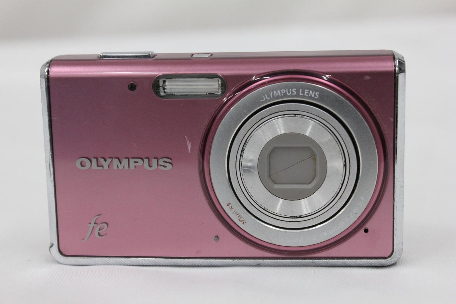 返品保証】 オリンパス Olympus fe FE-4020 ピンク 4x バッテリー付き