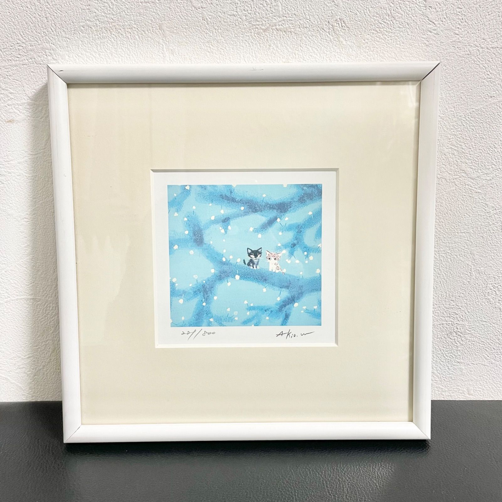 渡辺あきお 絵画 版画 猫 ダイヤモンド・スクリーニング - メルカリ