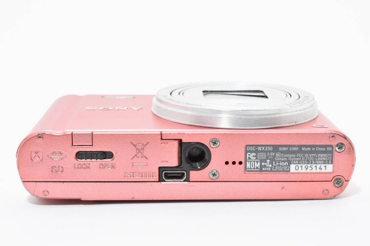 ☆訳あり大特価☆SONY ソニー DSC-WX350 Cyber-shot ピンク コンパクト