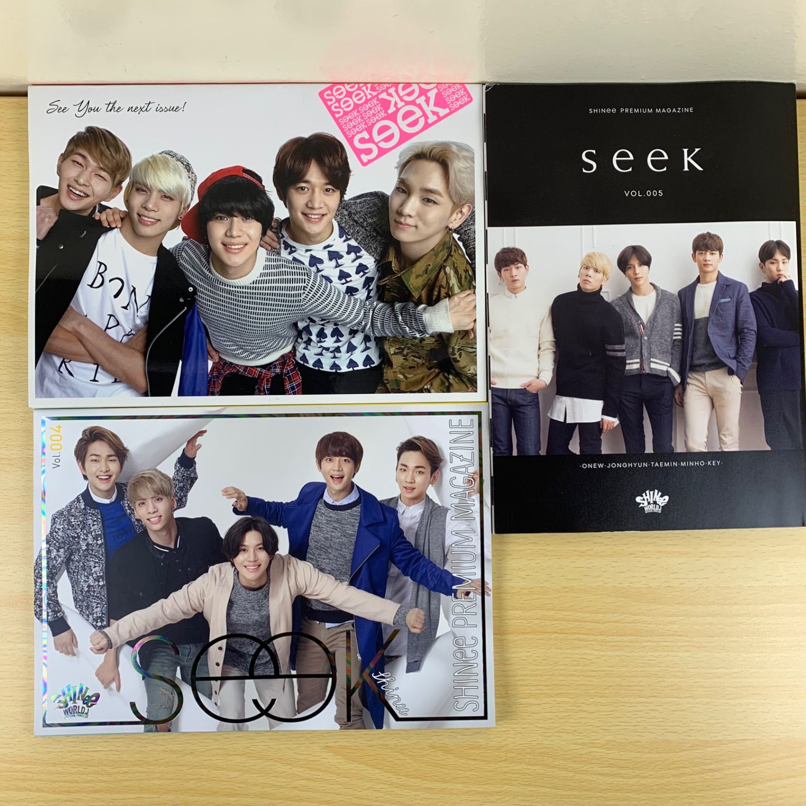 雑誌】SHINee Seek Vol.003 004 005 3冊セット 公式ファンクラブ会報誌