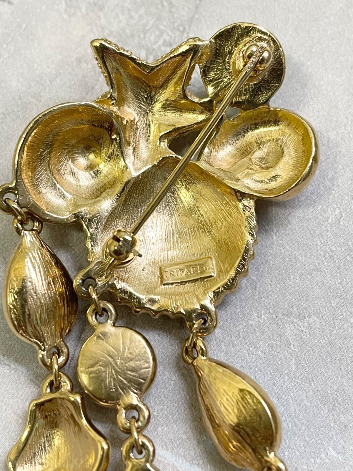 アクセサリー】TRIFARI トリファリ ヴィンテージブローチ 松本邦夫