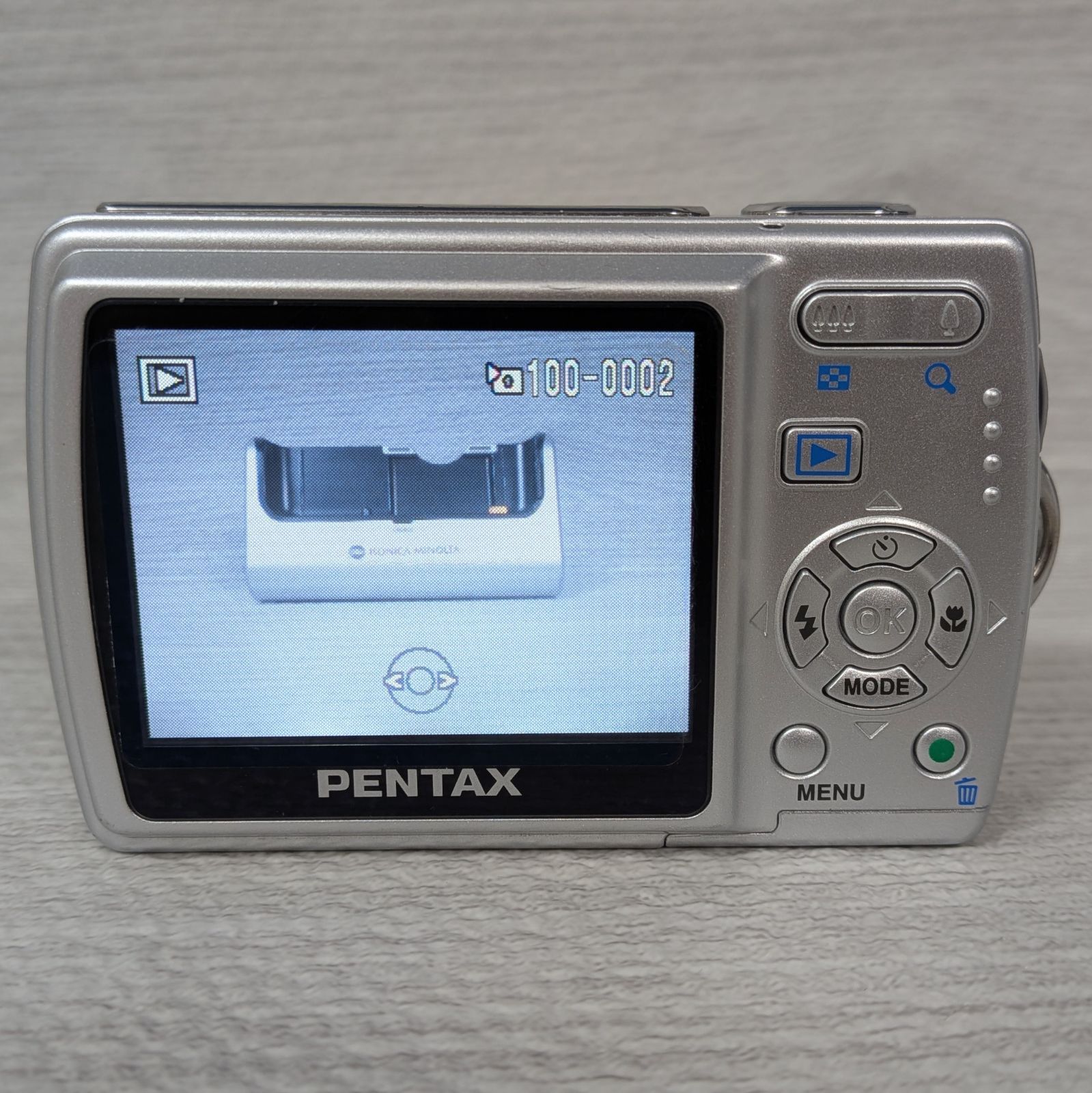 PENTAX ペンタックス Optio M20 シルバー 単3電池駆動 デジカメ