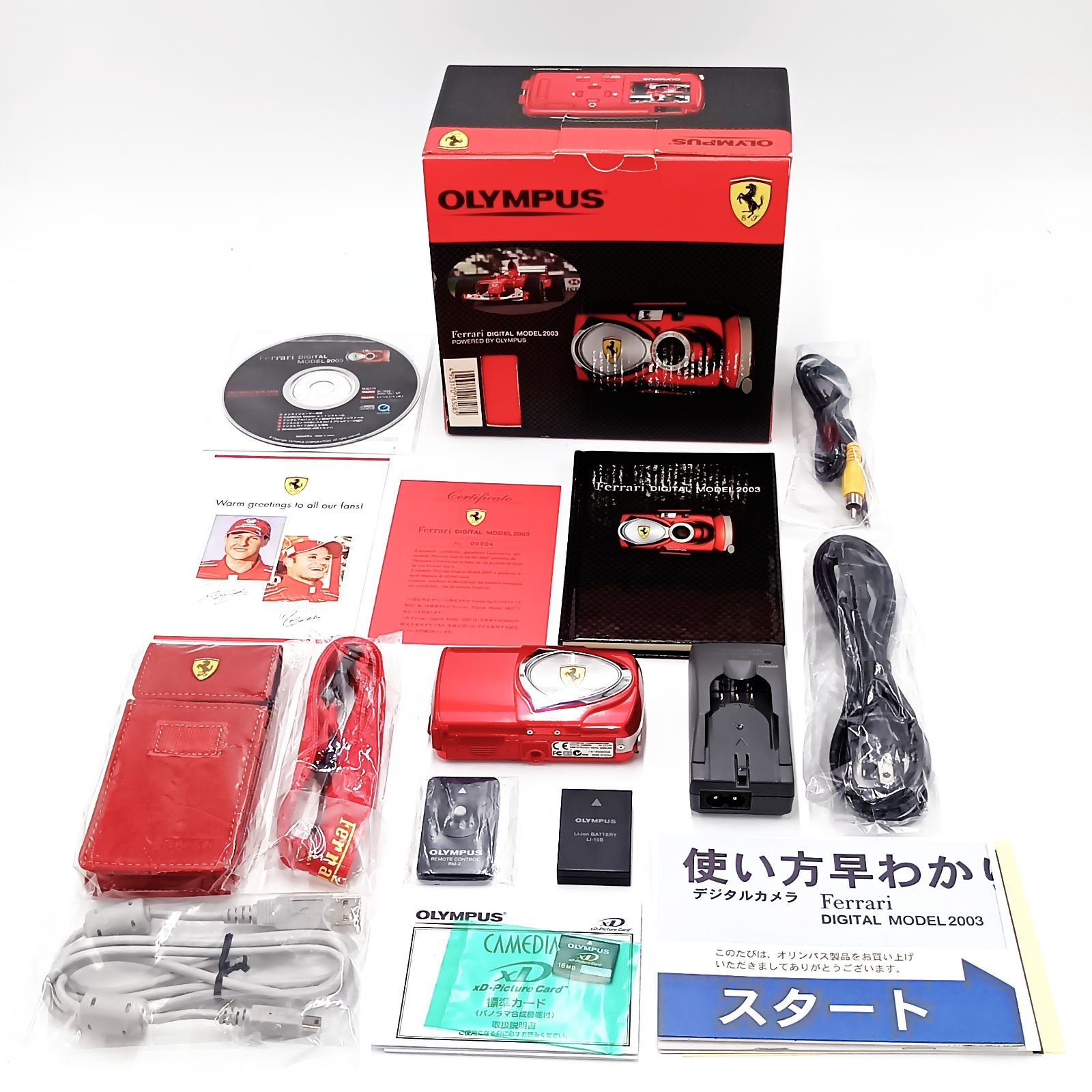 中古-美品(希少)| OLYMPUS Ferrari DIGITAL MODEL 2003 (世界10,000台