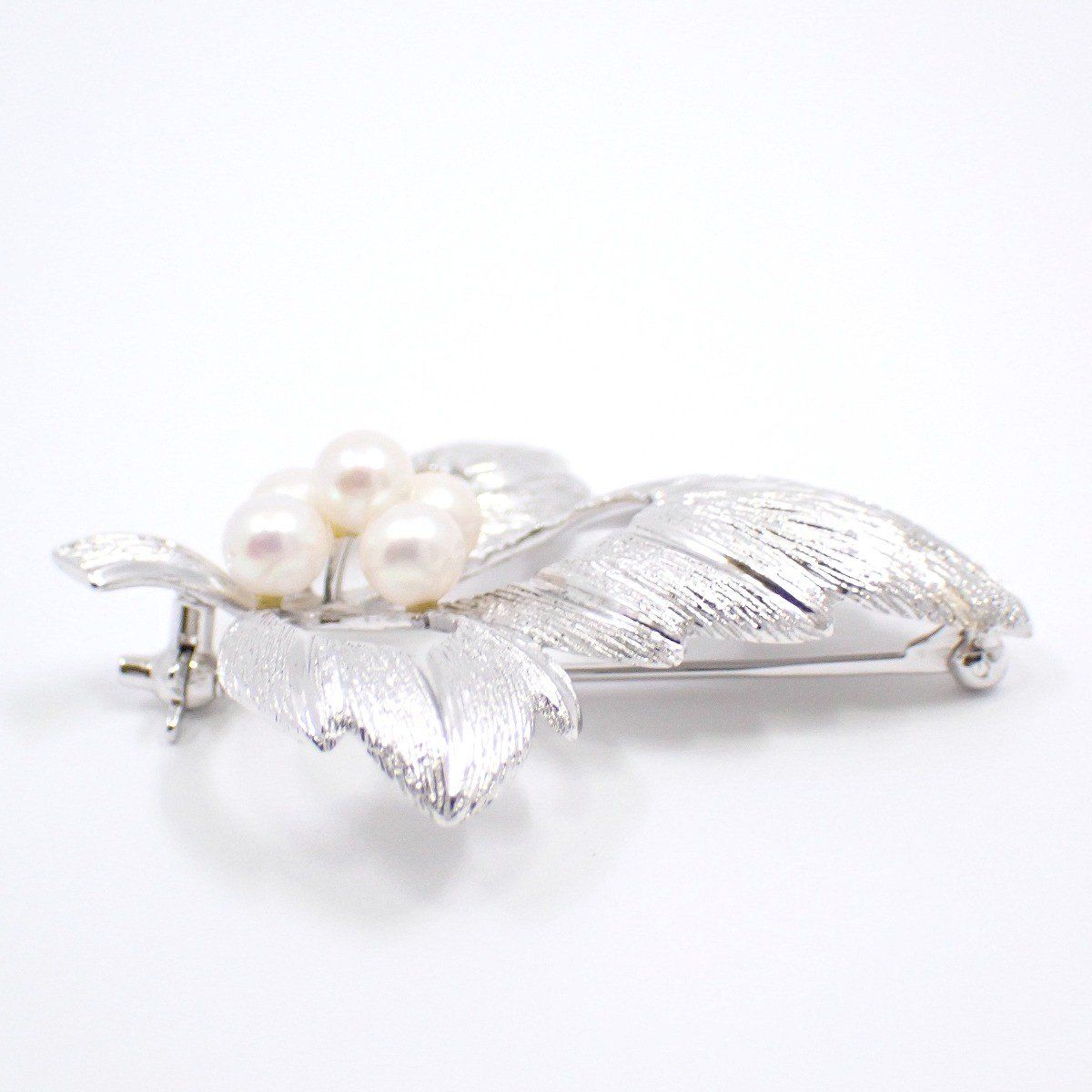 MIKIMOTO ミキモト リーフモチーフ ブローチ ペンダントトップ