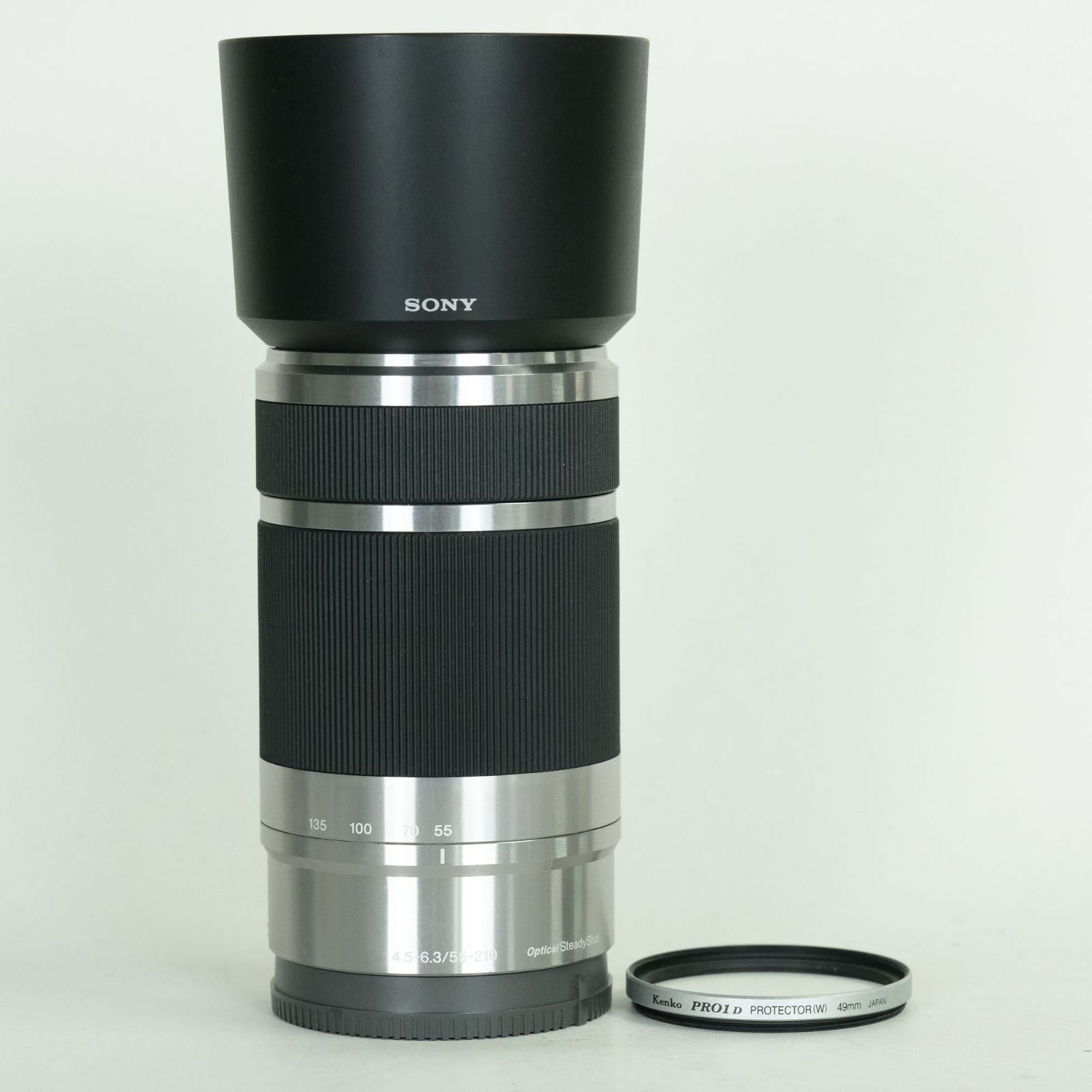 良品 | フード・フィルター付] SONY E 55-210mm F4.5-6.3 OSS SEL55210