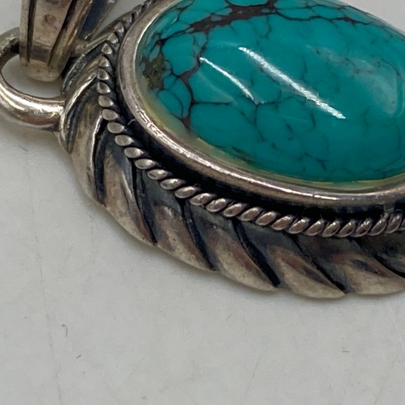 中古品】 SAAD サード 925 TURQUOISE PENDANT TOP ターコイズ