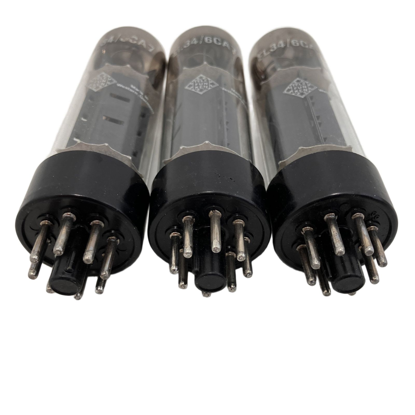 TELEFUNKEN EL34 6CA7 真空管 3本セット 音響 オーディオ ジャンク