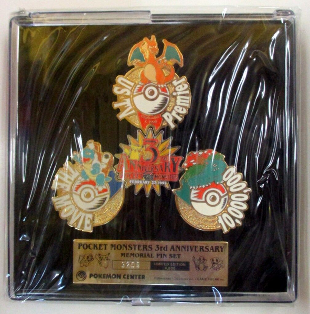 ポケモンセンター ピンズセット ポケットモンスター 3周年記念
