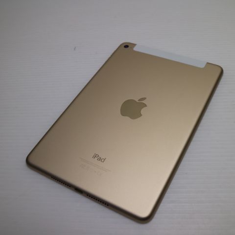 超美品 SIMフリー iPad mini 4 Cellular セルラー 128GB ゴールド 即日