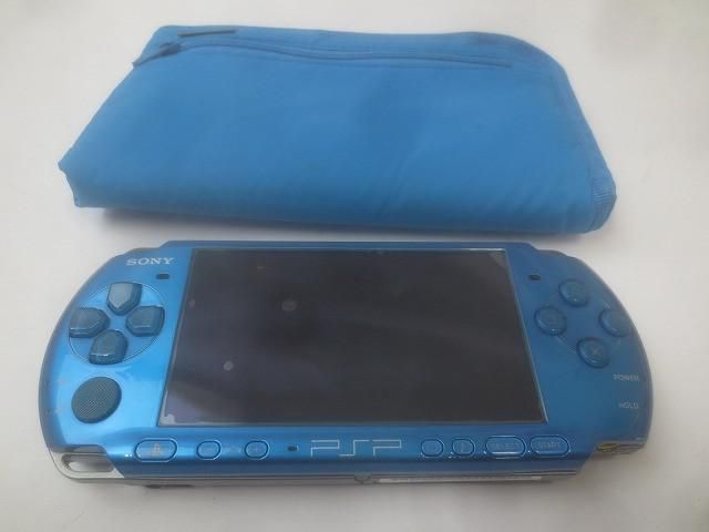 ゲーム PSP 本体 PSP3000 バイブランド・ブルー 動作品 本体のみ 中古