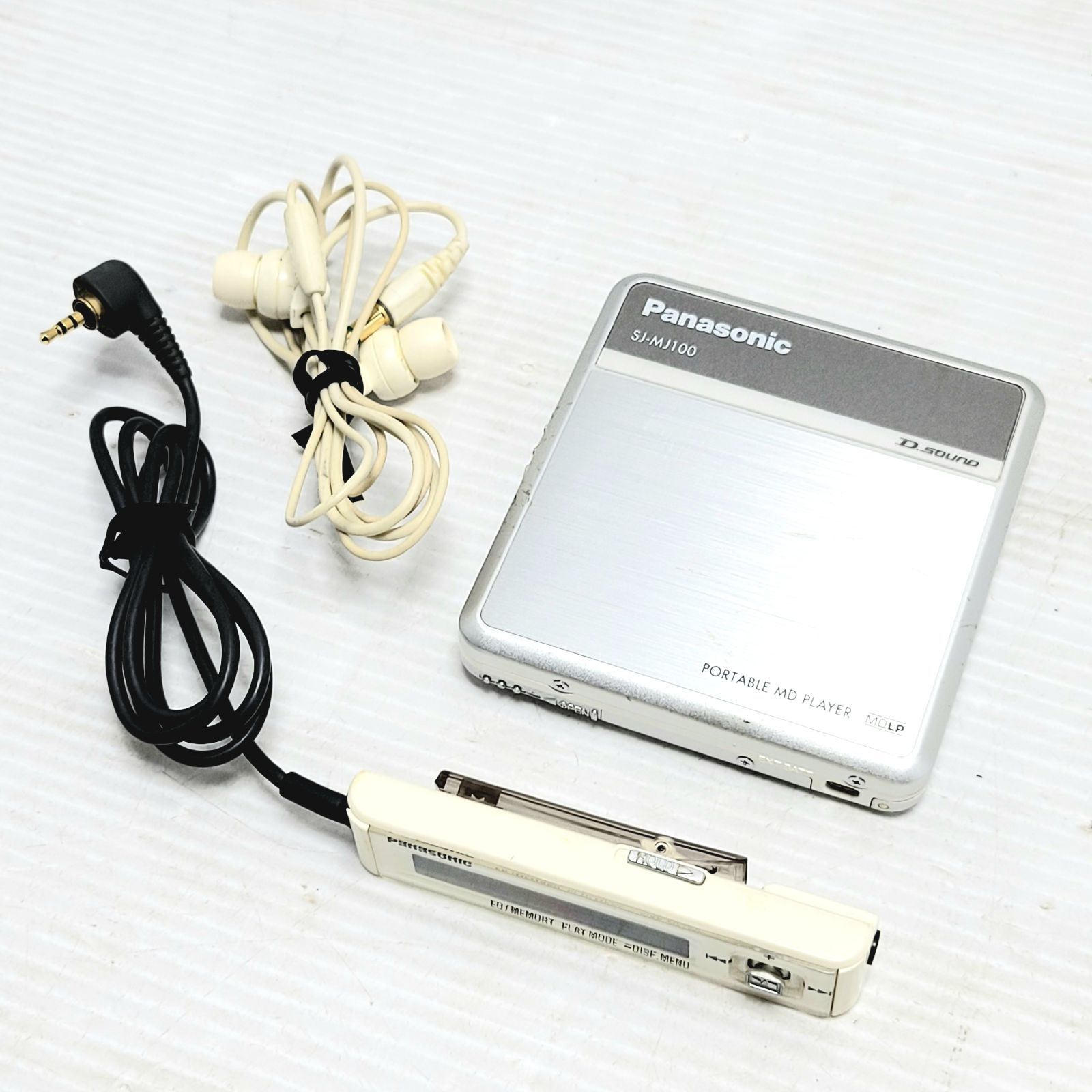 ジャンク】Panasonic ポータブル MDプレーヤー SJ-MJ100 シルバー