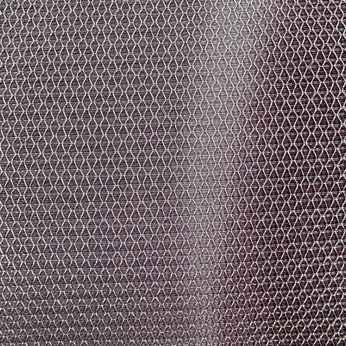 袋帯 秀品 よろけ縞 幾何学模様 銀糸 灰紫 六通 正絹 【中古】 - メルカリ