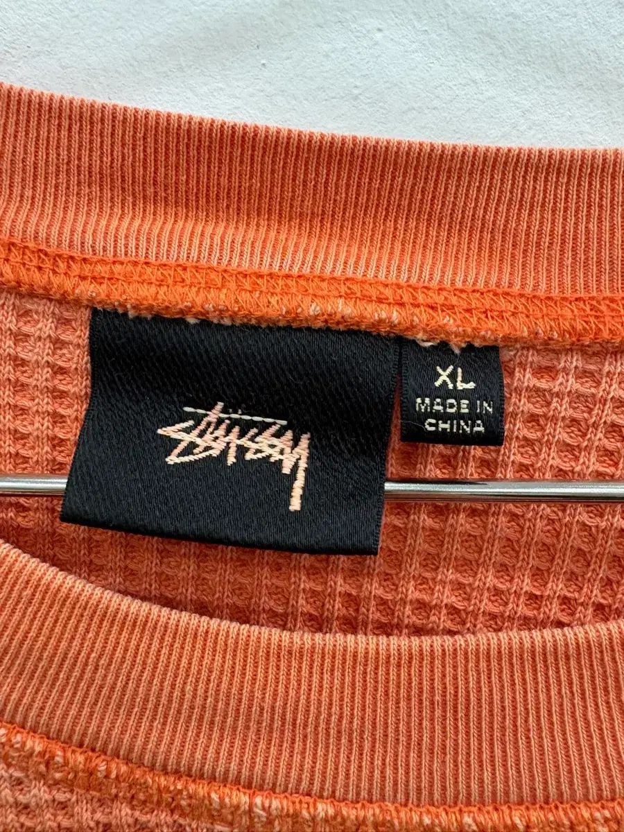 STUSSY ステューシー ラグラン サーマル ロングスリーブ クルー
