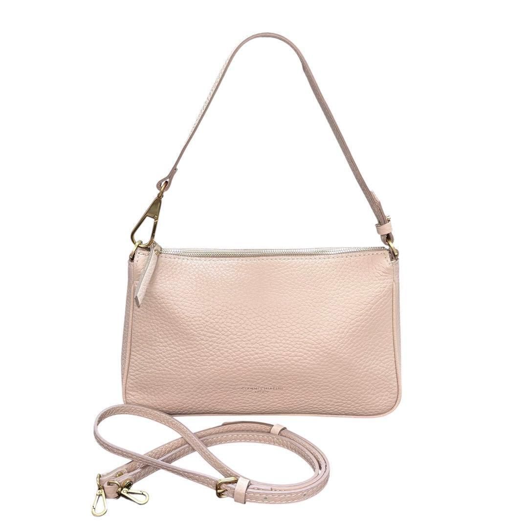 極美品 GIANNI CHIARINI ジャンニキャリーニ 2WAY レザー ショルダー
