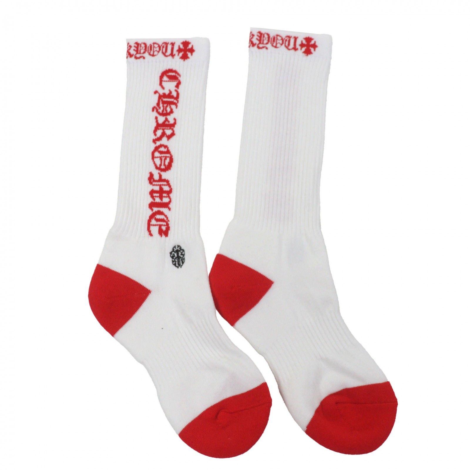 未使用品▽CHROME HEARTS クロムハーツ SOCKS-U-SPORT ダガー刺繍