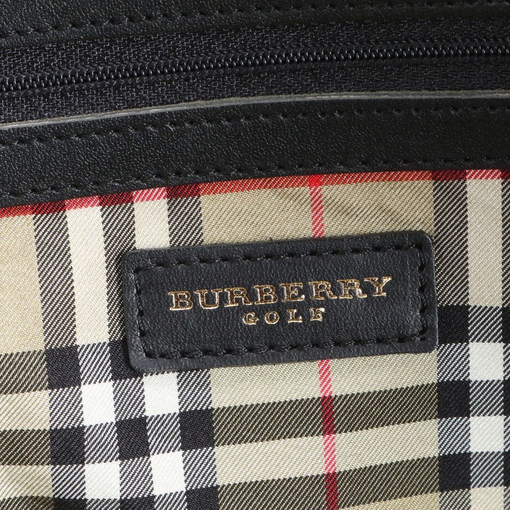 美品 バーバリー ノバ チェック レザー ナイロン ボストン バッグ 出張