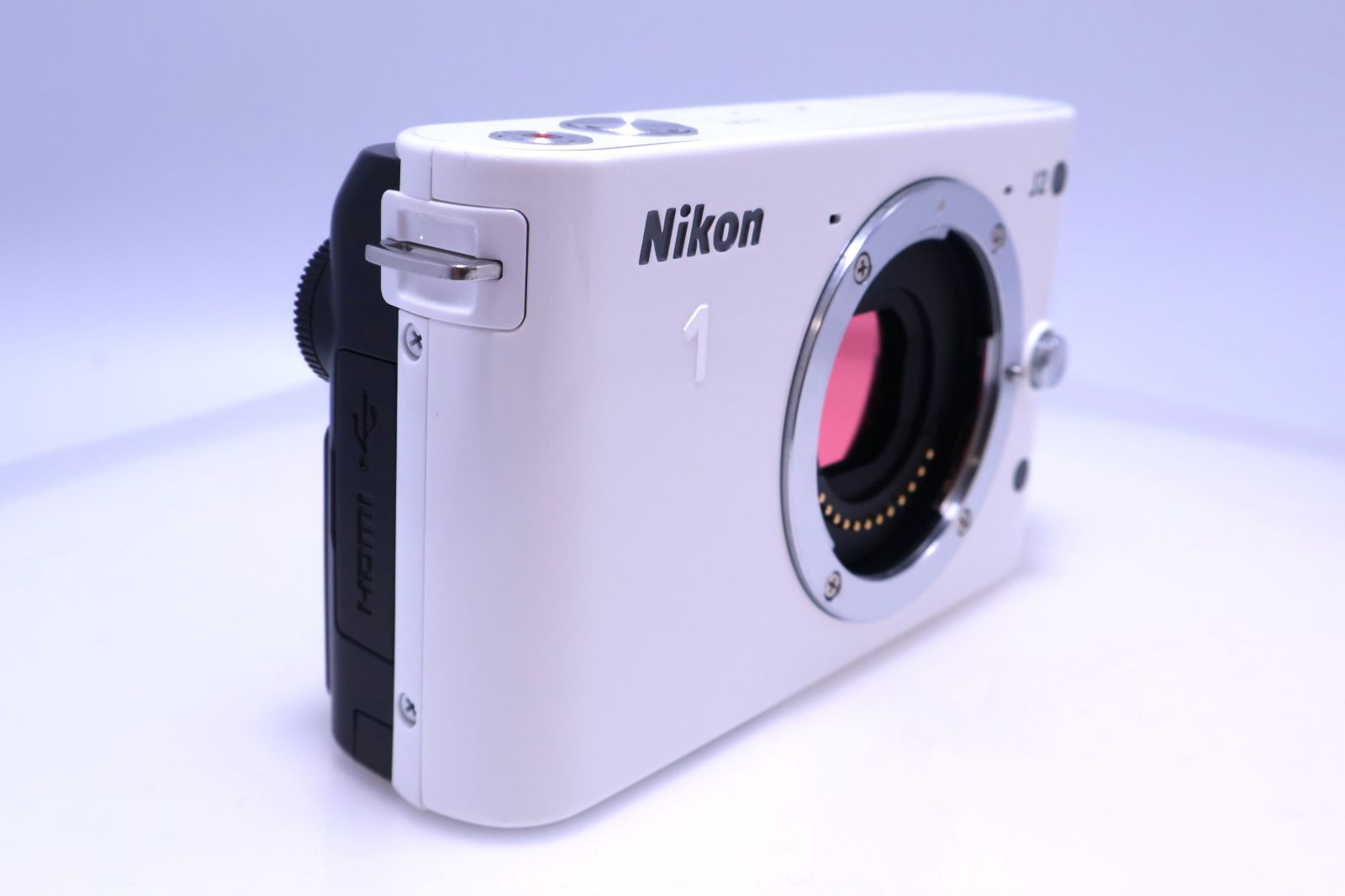 美品】Nikon Nikon 1 J2 ボディー ホワイト N1J2WH ミラーレス一眼
