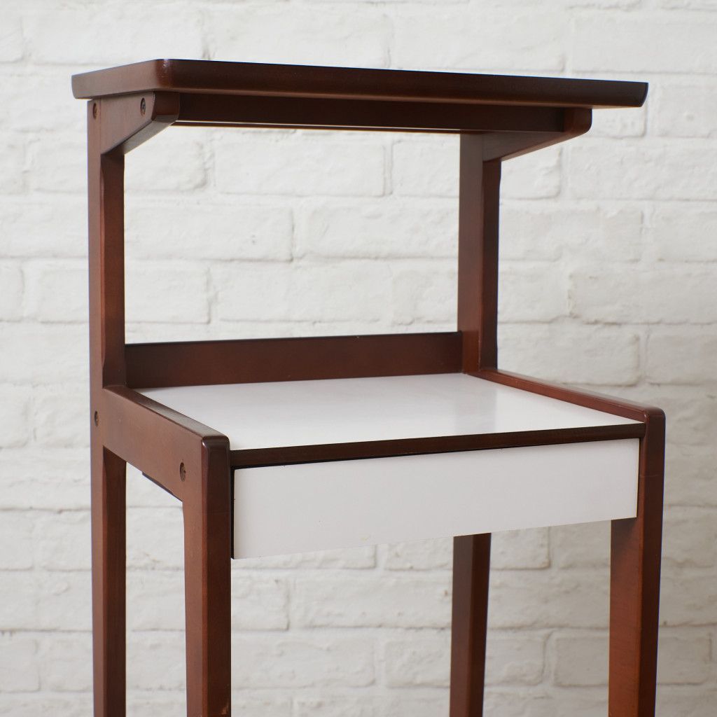 karimoku 60 年代 電話台 サイドテーブル 当時物 オールドカリモク