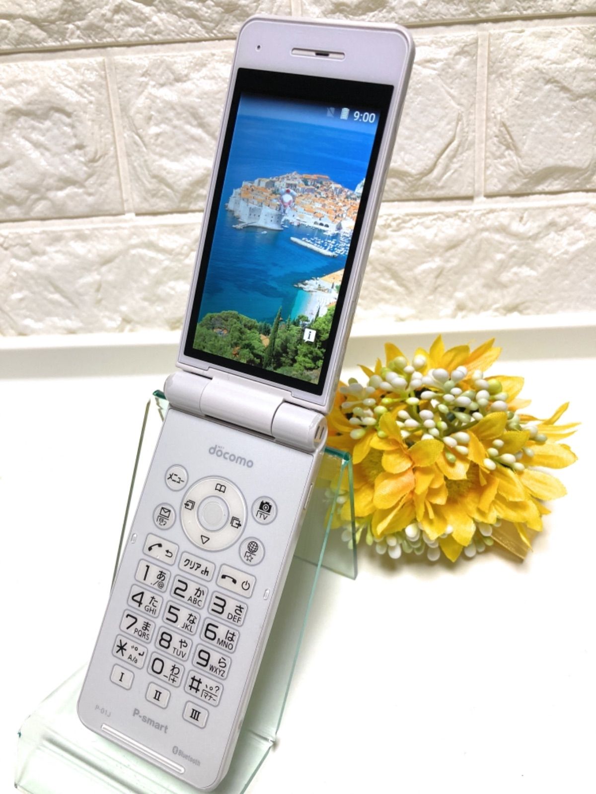 ドコモガラホ☆ P-smart P-01J ホワイト SIMロック解除済 - メルカリ