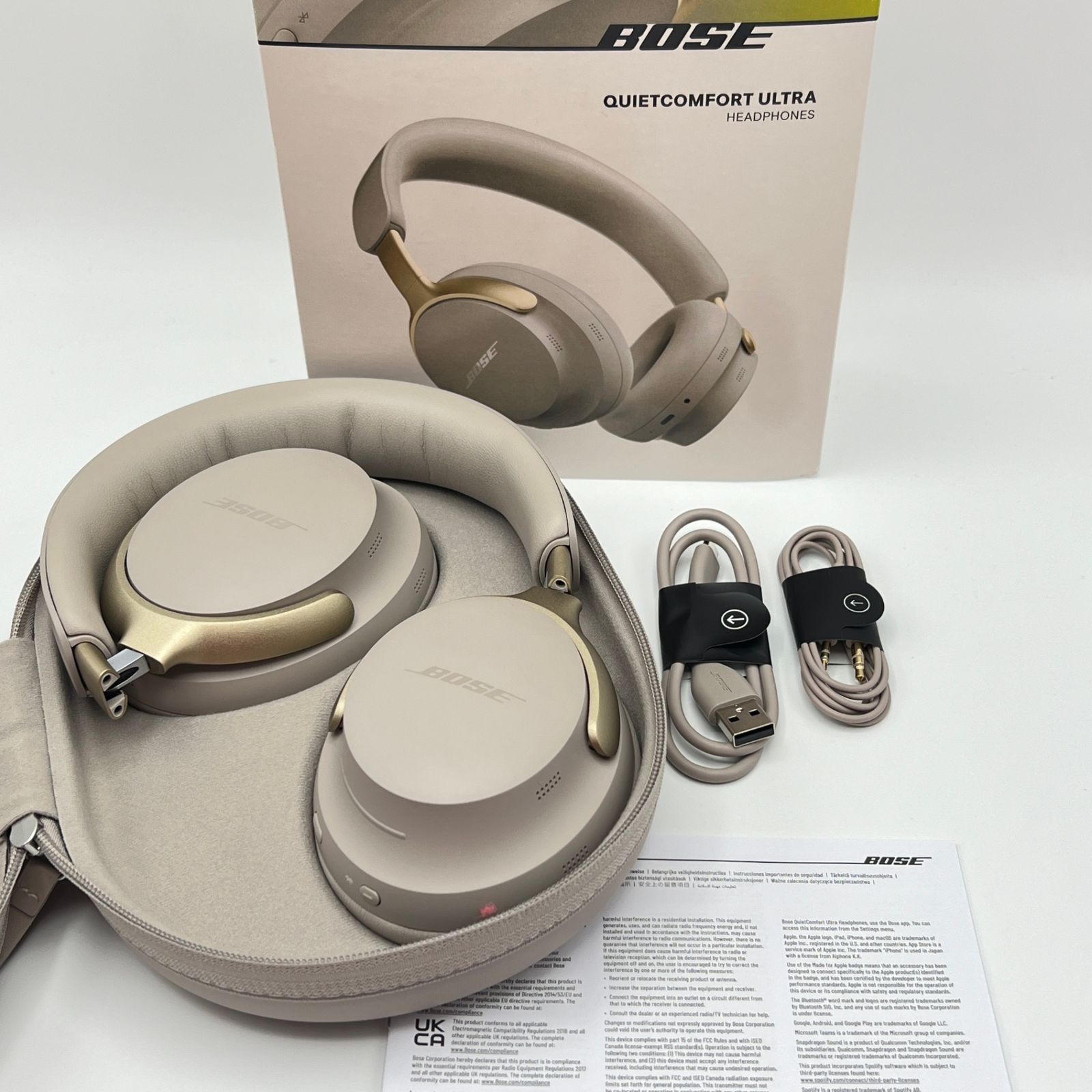 美品】BOSE QuietComfort Ultra Headphones サンドストーン 完全
