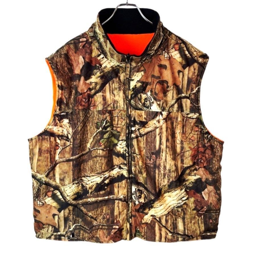リバーシブル!2Way!フリースベストリアルツリーカモベストrealtree