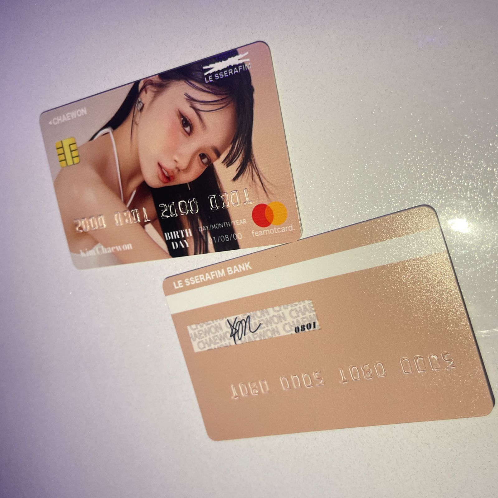 LE SSERAFIM チェウォン 2023センイルセット クレカ風PVCカード - メルカリ
