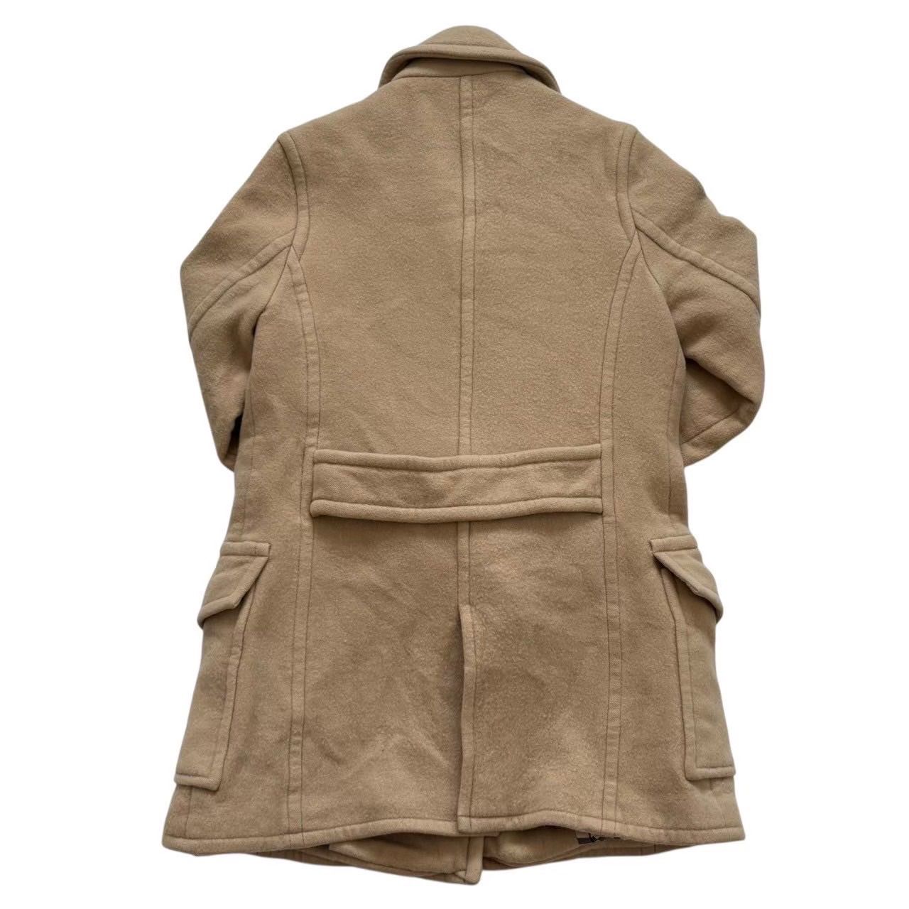 BURBERRY バーバリー ピーコート ベージュ ムートン ダブルブレスト 襟