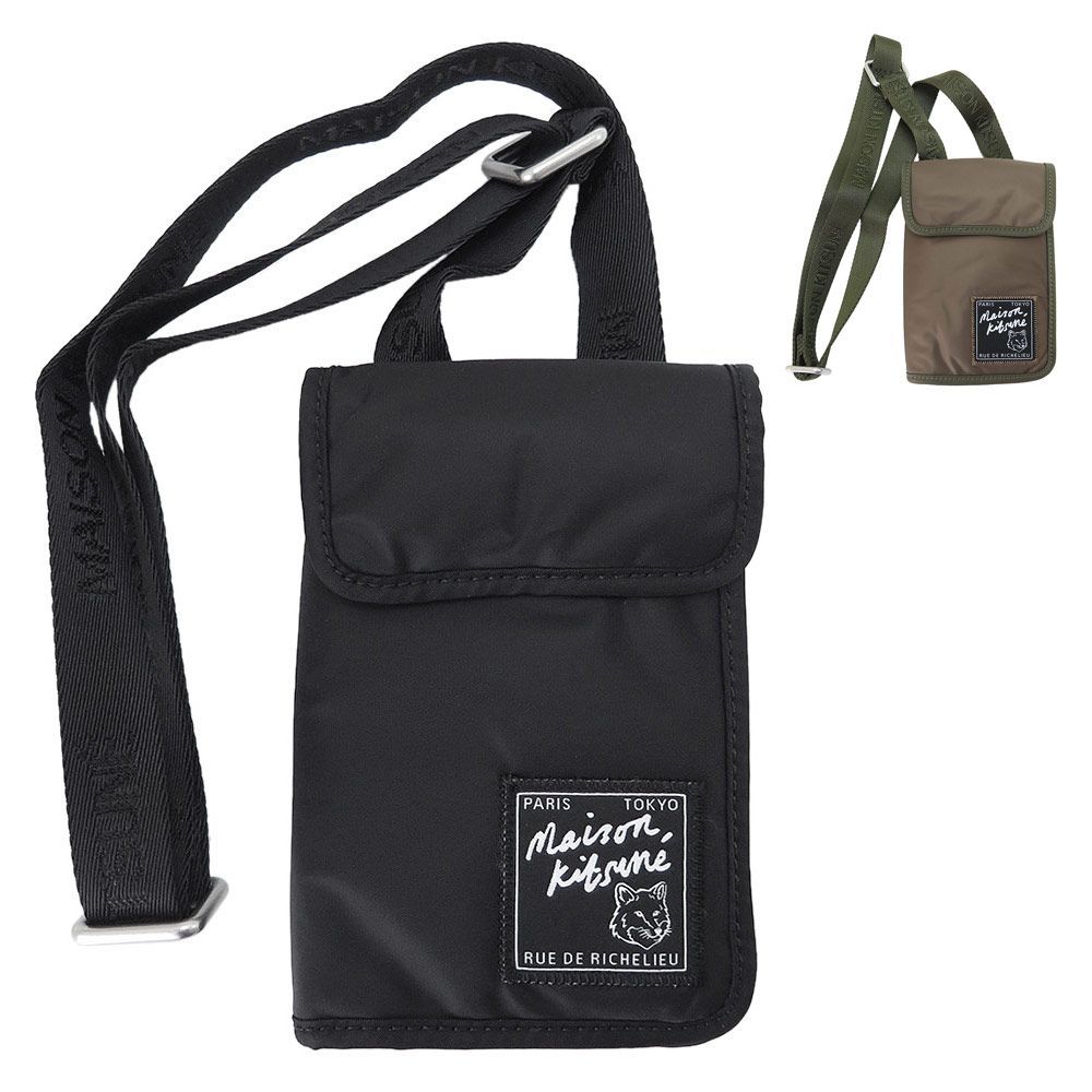 メゾンキツネ ネックポーチ LM05362WQ1001 ショルダーバッグ クロス