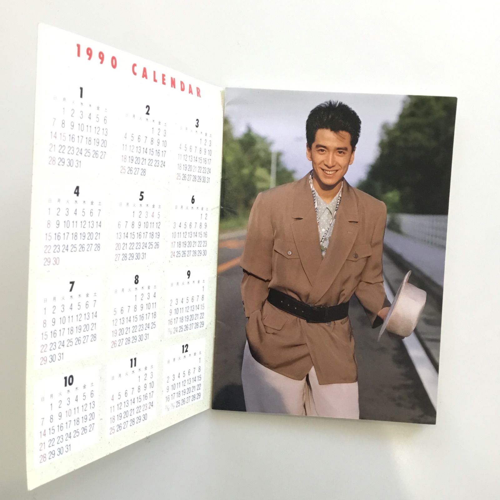 錦織一清 1990年カレンダー＆ダイアリーノートセット（Duet特別編集