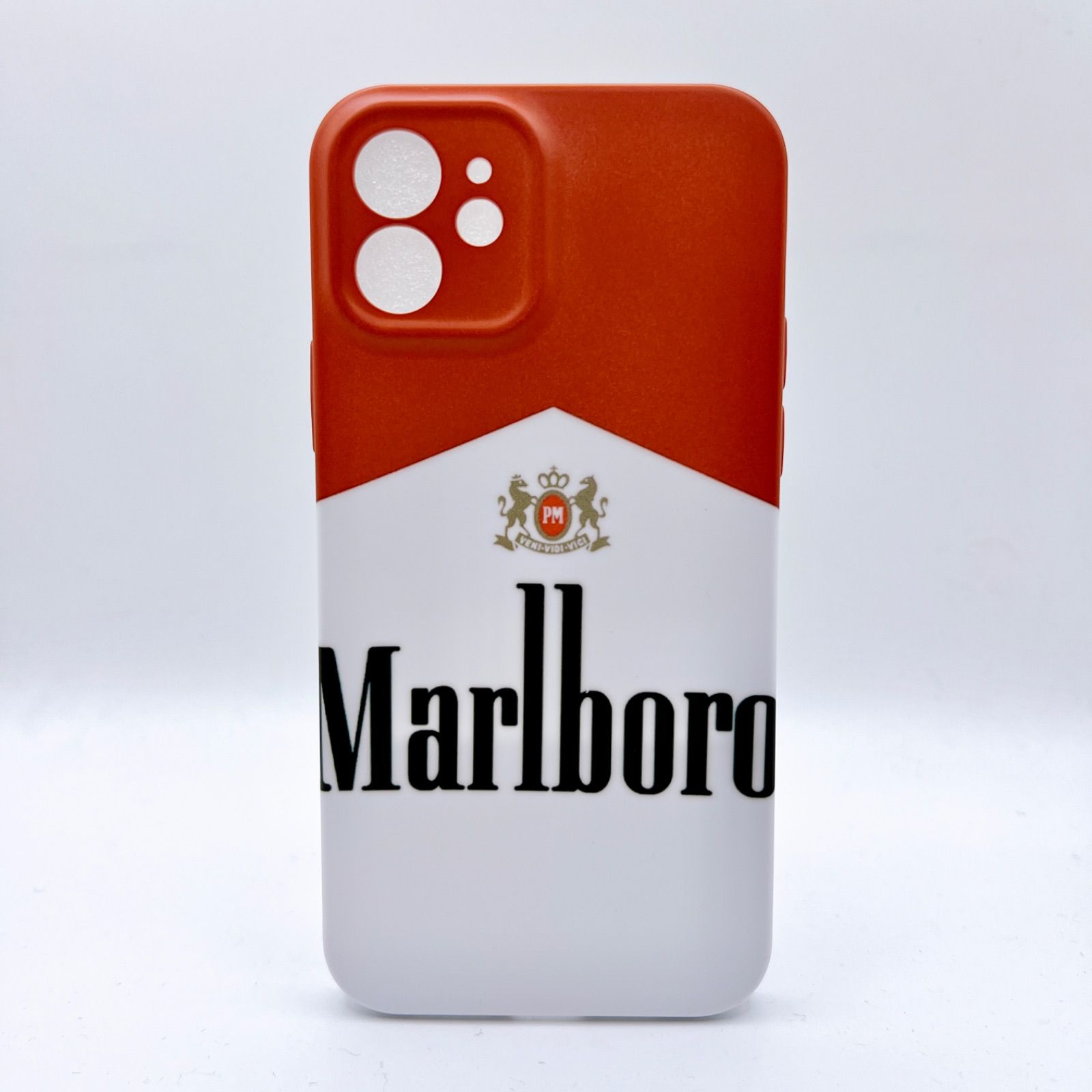 iPhone スマホケース Marlboro マルボロ たばこ タバコ柄 人気銘柄 耐