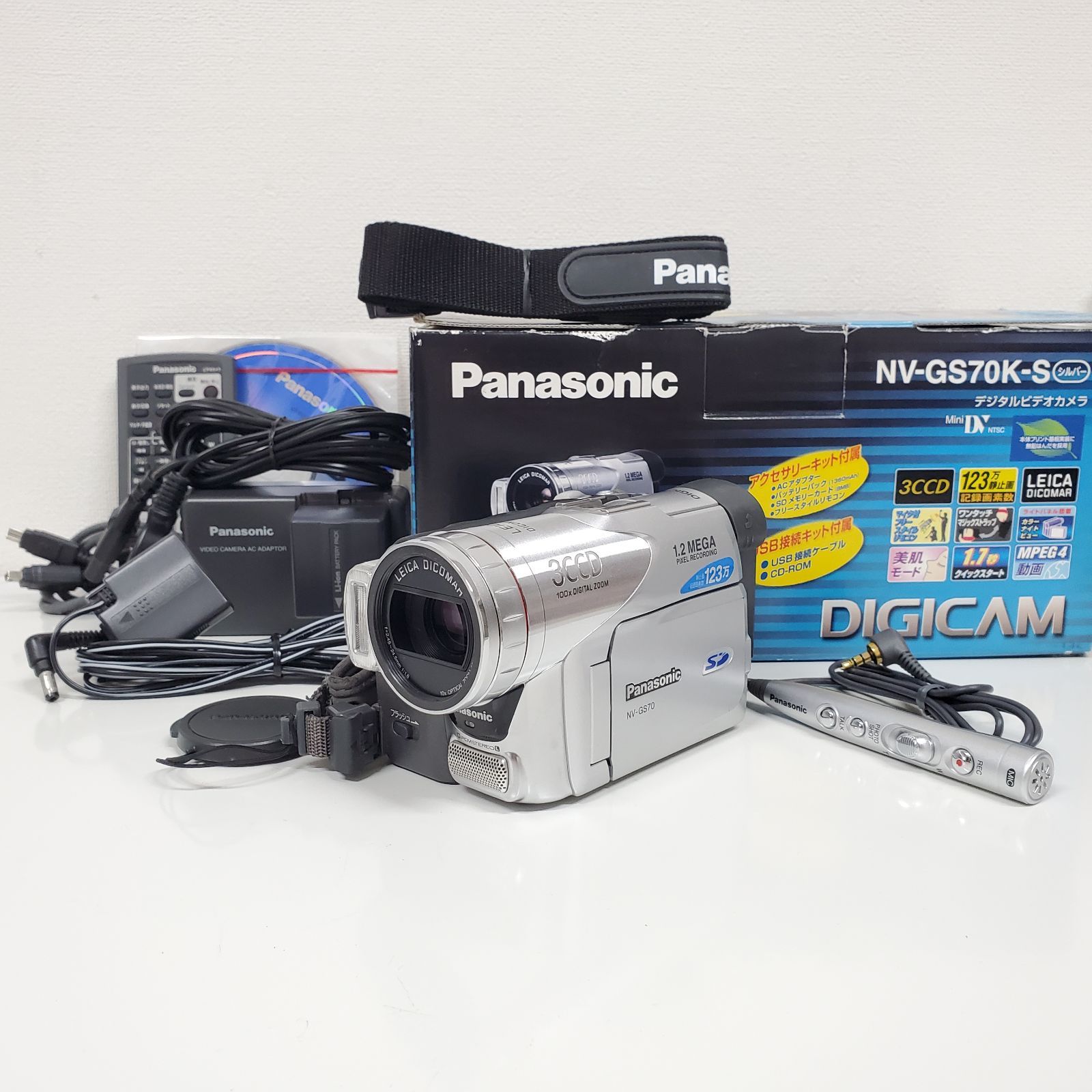 Panasonic miniDVビデオカメラ NV-GS70 動作OK 概要 デジタルビデオ 美