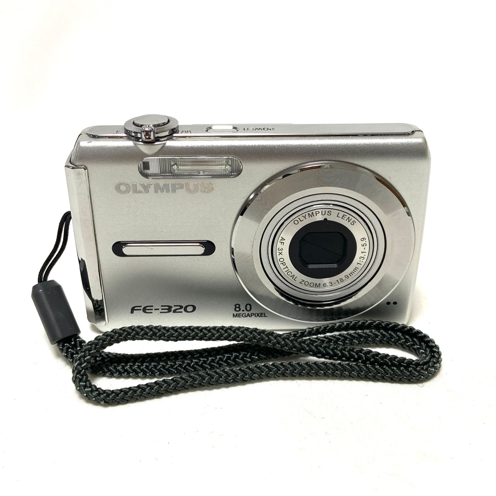 OLYMPUS FE-320 ジャンク シルバー コンパクトデジタルカメラ コンデジ