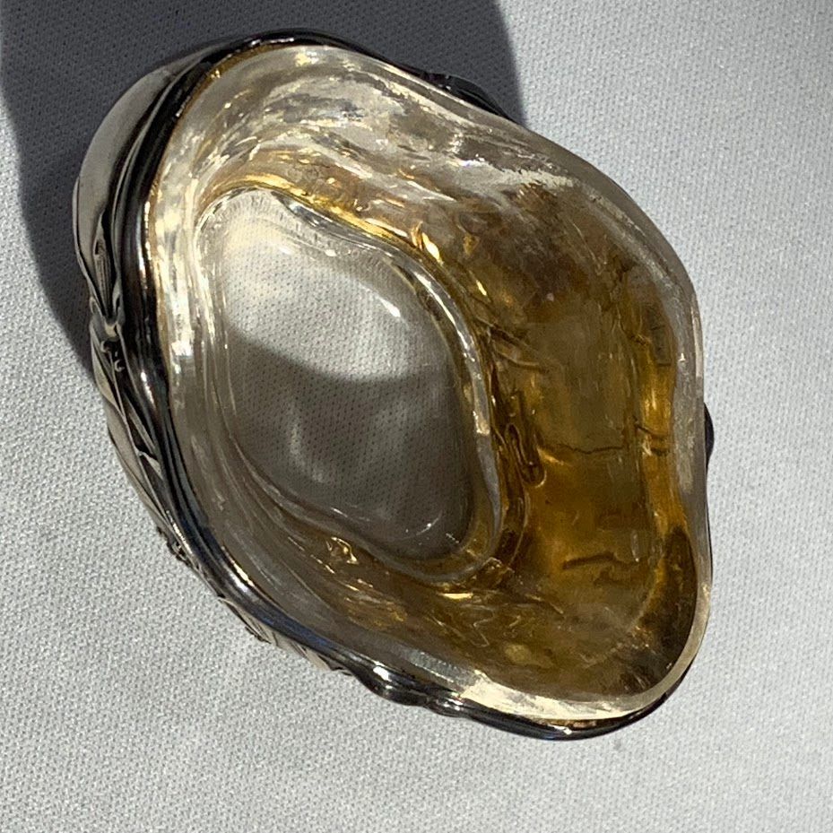 ♪Jean Elysée Puiforcat French antique silver saltcellar ピュイ