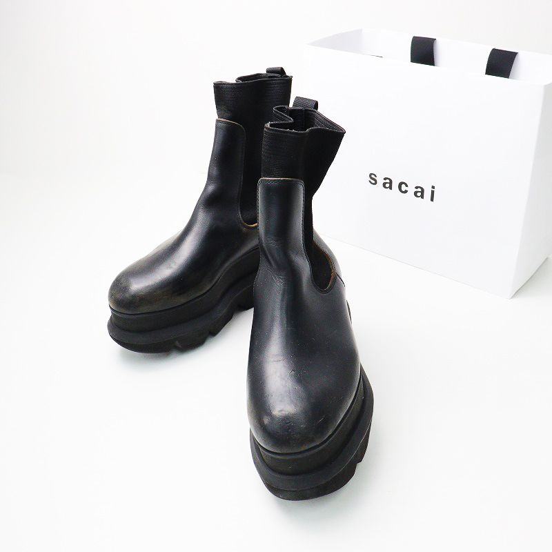 2023AW サカイ sacai Chelsea Boots サイドゴア チェルシーブーツ 37