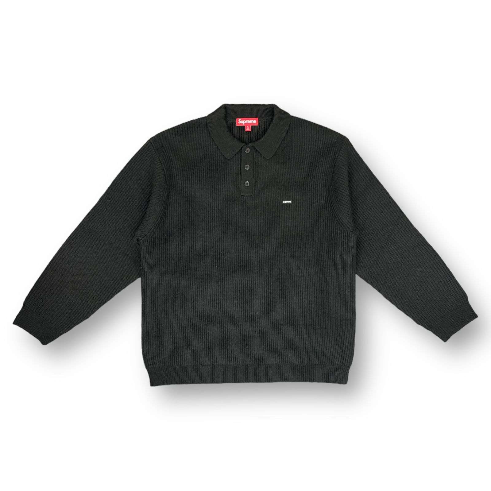 国内正規 美品 Supreme 23AW Small Box Polo Sweater スモールボックス