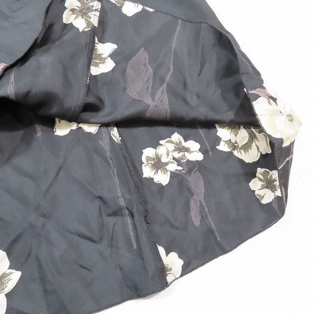 ブルマリン Blumarine 花柄 フラワープリント シルク ワンピース V