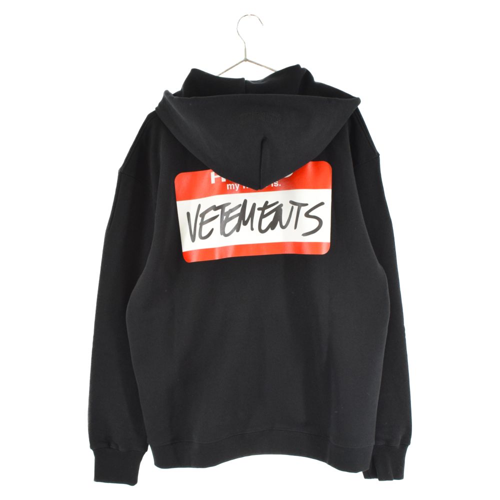 VETEMENTS (ヴェトモン) MY NAME IS VETEMENTS ZIP UP HOODIE マイ