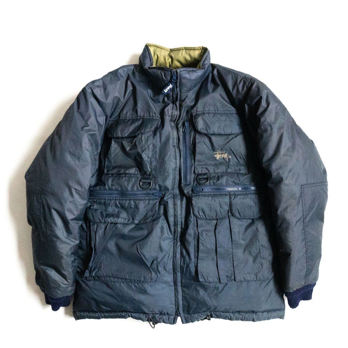 希少/90s】OLD STUSSY【リバーシブル ダウン ジャケット】 M 90年代