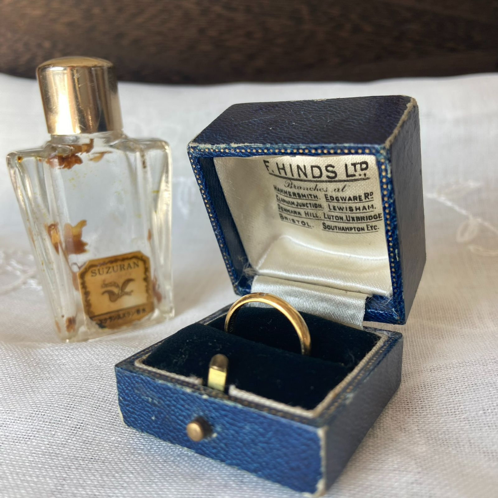 英国アンティークリングボックス アンティークリングケース ジュエリー