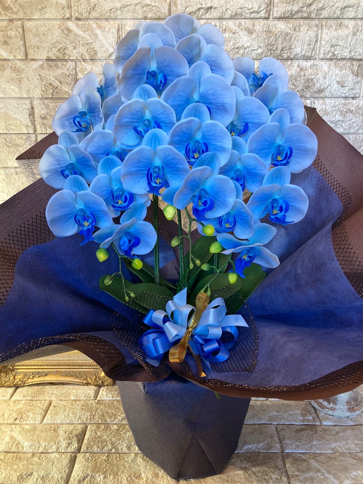 光触媒 人工観葉植物 ウォールグリーン フェイクグリーン リアル胡蝶蘭