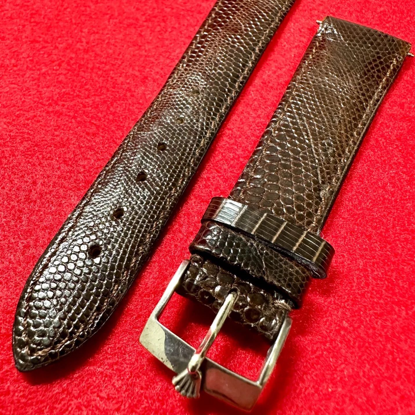 純正パーツ ROLEX ロレックス レザーベルト 尾錠 取付幅20mmメンズ 4桁