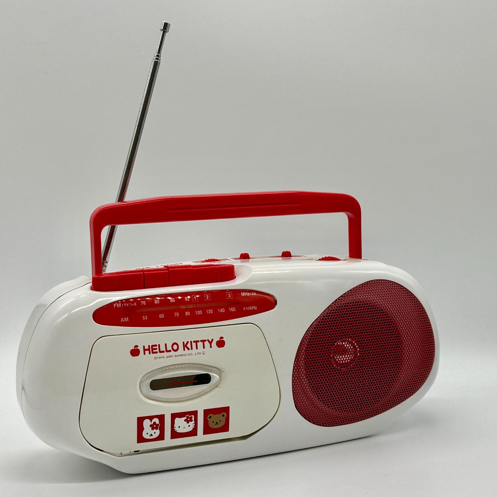 希少品】ハローキティ モノラル ラジオカセットレコーダー RM-190KT（W