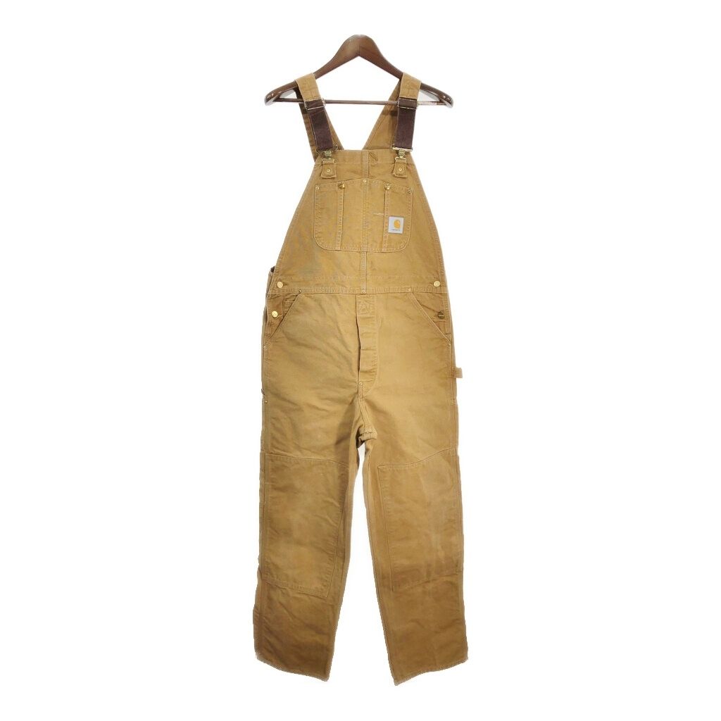 90年代 USA製 Carhartt カーハート ダック ダブルニー ビブ