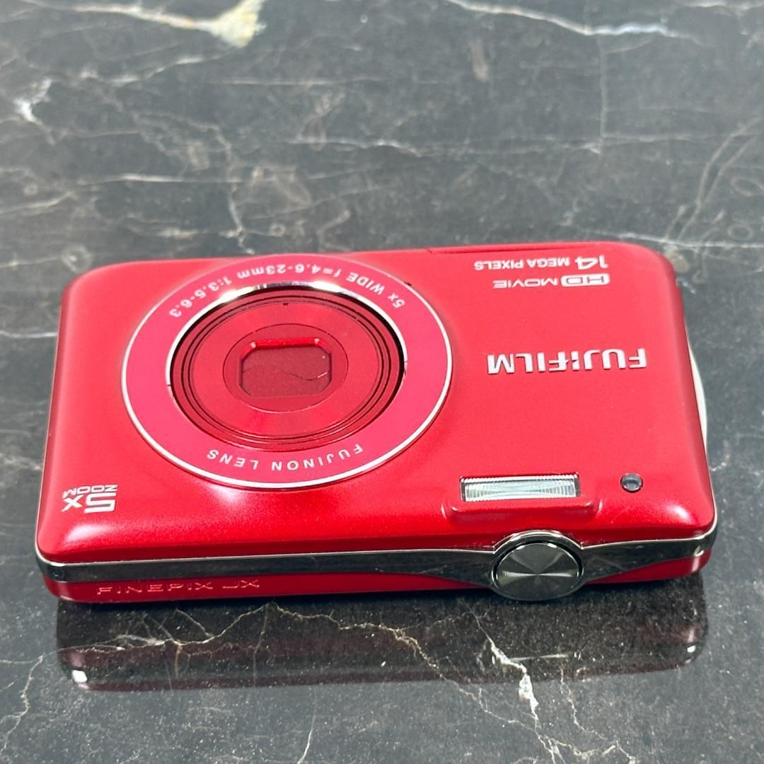 美品】FUJIFILM FinePix JX600 レッド 富士フイルム ファインピックス